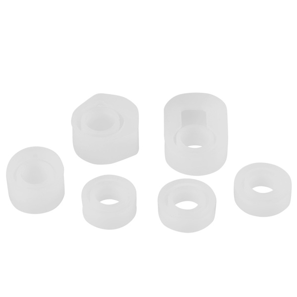 6 kpl Silikonirenkaan Muotti Korujen Valmistukseen Kotitekoiset Käsityökalut (17mm)