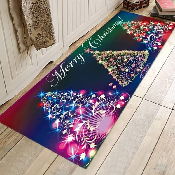 3D Sklisikkert Gulv Juleprint Teppe Stuegulv A2 40*120cm