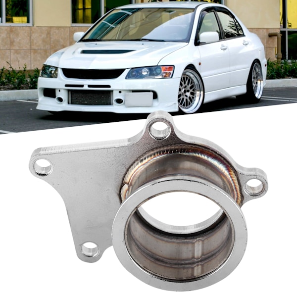 5-Bolts Turbo Downpipe Flens til 2,5 tommer V-Bånd Konverteringsadapter Rustfritt Stål Passer for T3/T4