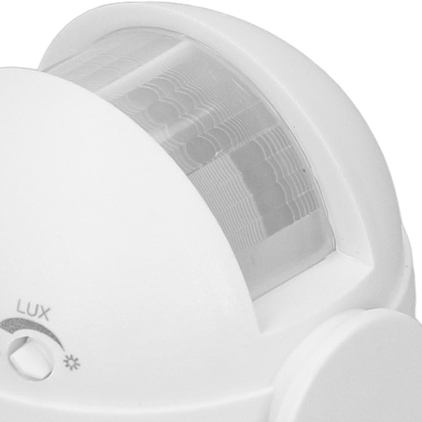 Bevegelsessensor Detektorbryter Vanntett Intelligent Strålingsfri ABS-Hus Infrarød PIR Bevegelsessensor AC110‑240V Hvit