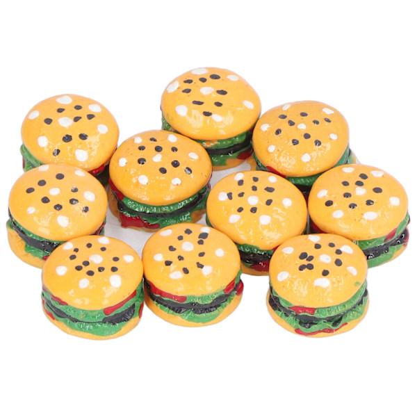 Miniature Madspil Burger Model Børns Hamburger Legetøj 1/12 Dukkehust Tilbehør til Børn 3 År+
