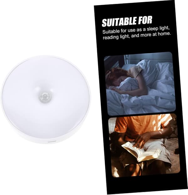 LED Menneskelig Sensor Lys Sensor Led Lysskap Sensor Lys USB Lys I Hybel Bevegelseslys Under Seng Bord Nattlys Leselys Hvit Abs