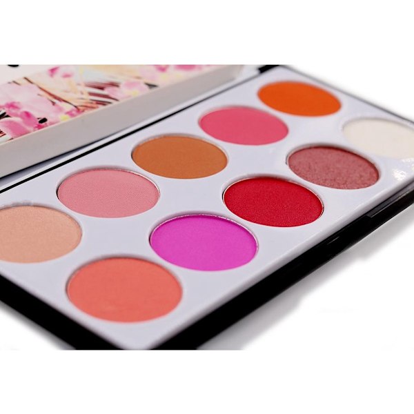 10 Farver Ansigtsmakeup Rouge Langvarig Vandfast Svedsikker Kosmetik