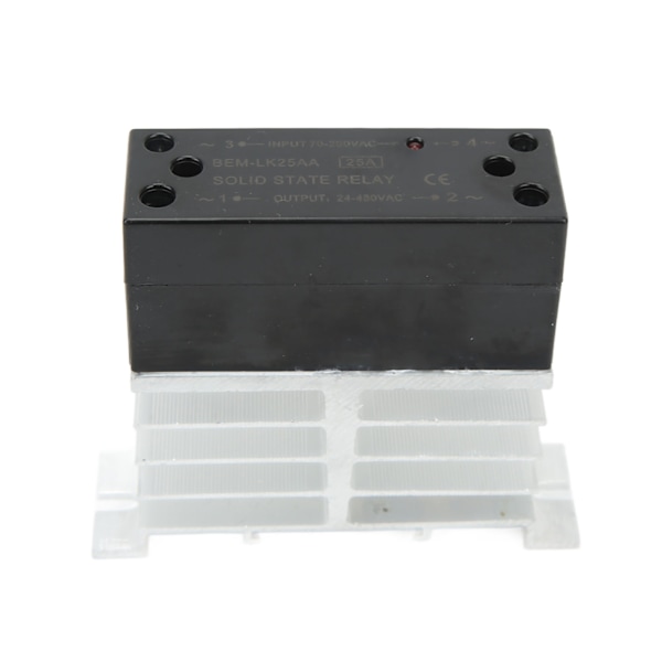 BERM AC til AC Solid State Relay ABS Aluminium Legering Inngang 70‑280V Utgang 24‑480V Relémodul for Motorstyring