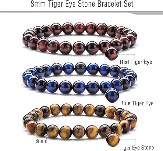 Kvinnor 8mm Natursten Lava Rock Diffuser Armband Elastisk Yoga
