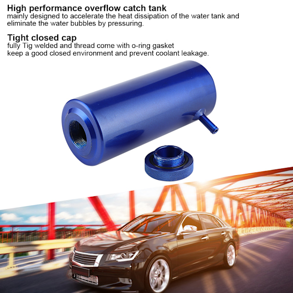 800ml Universal Radiator Kjølevæske Aluminiumslegering Fangsttank Overløpsbeholder
