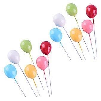 12 stk. Cupcake Toppers Kake Pynt Ballongform Bake Pynt Dessert Pynt