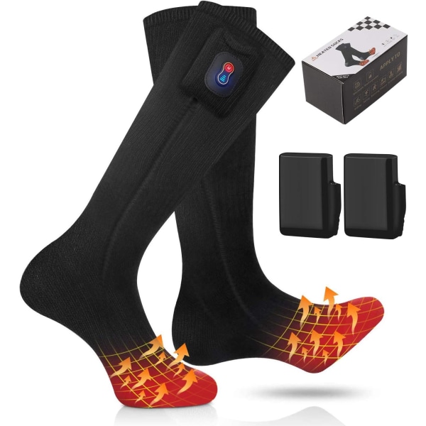 Oppvarmede sokker, elektriske sokker Fotvarmere Oppladbart batteri He