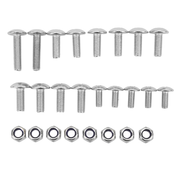 25 stk. ATV Mudguard Bolt Skrue Møde Kit Nikkelbelagt Finish Udskiftning til Banshee Mudflap