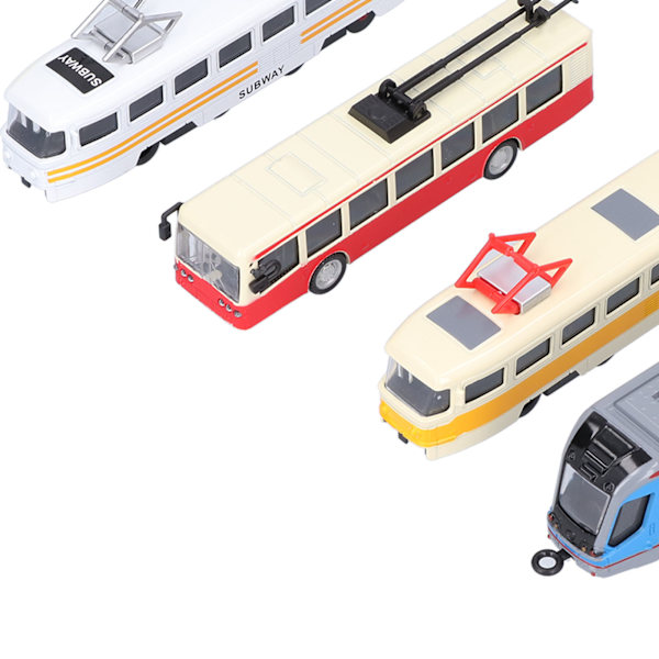 Højhastighedstog Bus Model Træk-Tilbage Køretøj Samling Model Legetøj til Børn (B Gruppe)