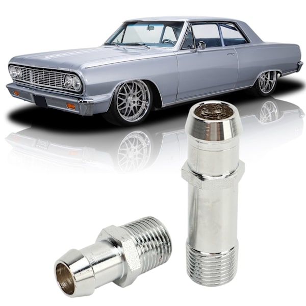 Varmeapparat Slangekobling 9514 Rustfritt Stål Slangekobling Erstatning for Chevy Chevelle Camaro Nova 1964 til 1979