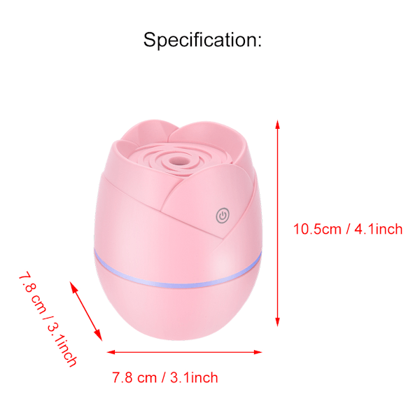 Pink Sød Desktop Luftfugter USB Mini Luftfugter Vandspray