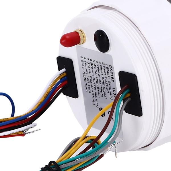 85mm 0‑120MPH GPS-nopeussensori Mittarilla ja Kierroslukumittarilla 8000 RPM Ylinopeusvaroittimella LCD Punainen Taustavalo 12V/24V Autolle Veneelle ATV:lle Valkoinen