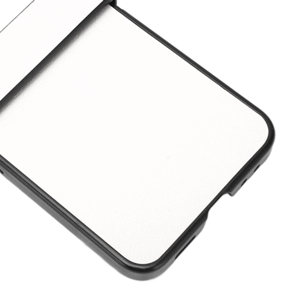 Litchimönstrat Mobiltelefonfodral i Syntetiskt Läder Vikbar Skärm Mobiltelefon Skyddsfodral för Galaxy Z Flip 5 Fodral Vit