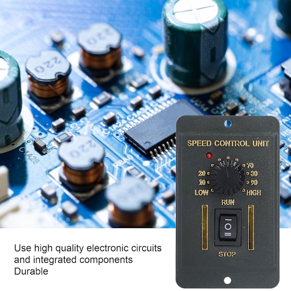 AC-moottorin nopeudensäädin Mini nopeussäädin CW CCW instrumentaatiolle 220V200W