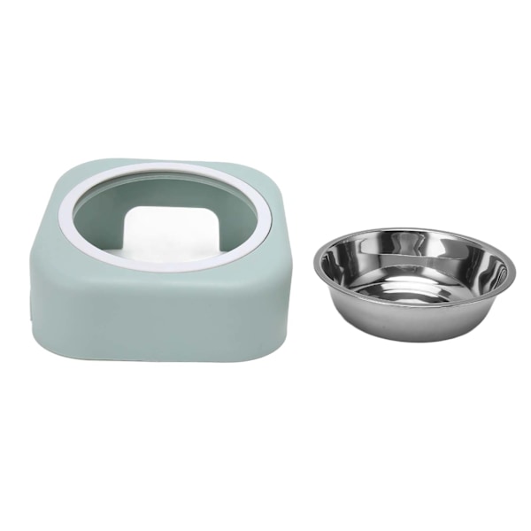 Skrå Hundefoder Skål Aftagelig Ergonomisk 8 Graders Tiltet Vinkel Rustfrit Stål Katteskål Til Dyrefoder