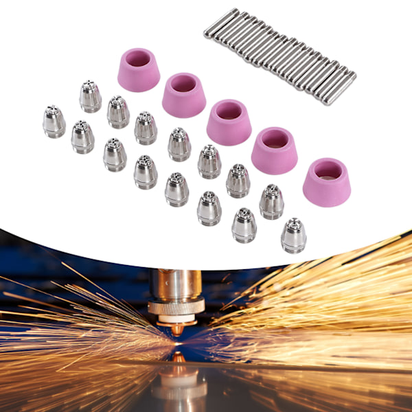 35 stk Plasma Forbruksvarersett Messing Plasma Kutter Torch Forbruksvarersett for SG55 AG60