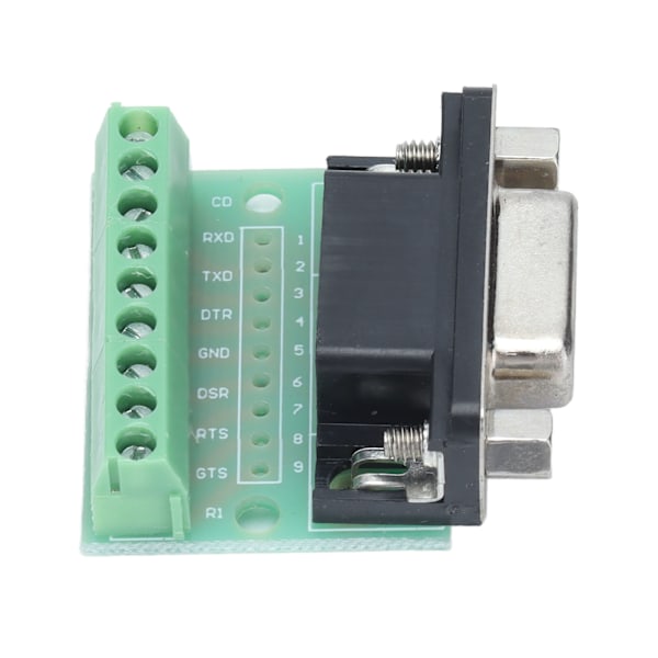 DB9 Hunn Terminal Breakout Board 9 Posisjoner Skrue Adapter for RS232 RS485 Kontakt