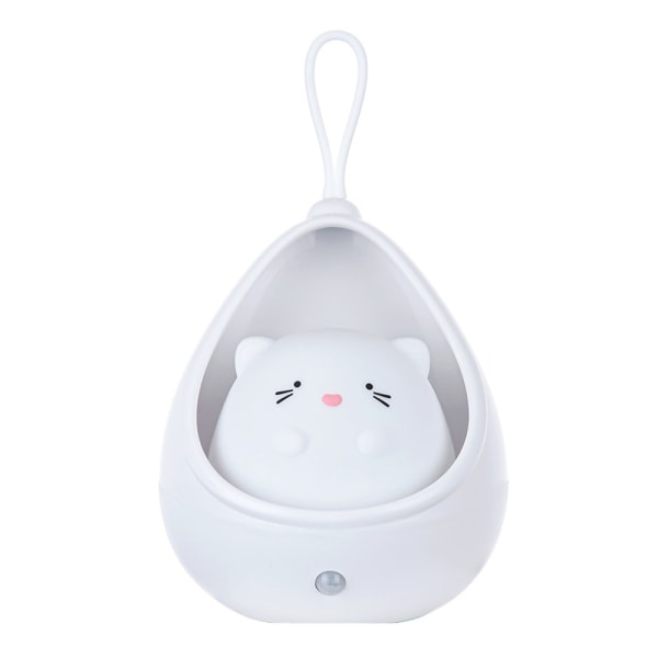 USB Cute Animal Smart Motion Sensor -seinävalot (valkoinen)