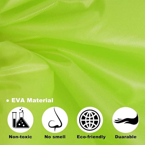 2-pack regnrockar för vuxna återanvändbara, EVA regnponchos lätta