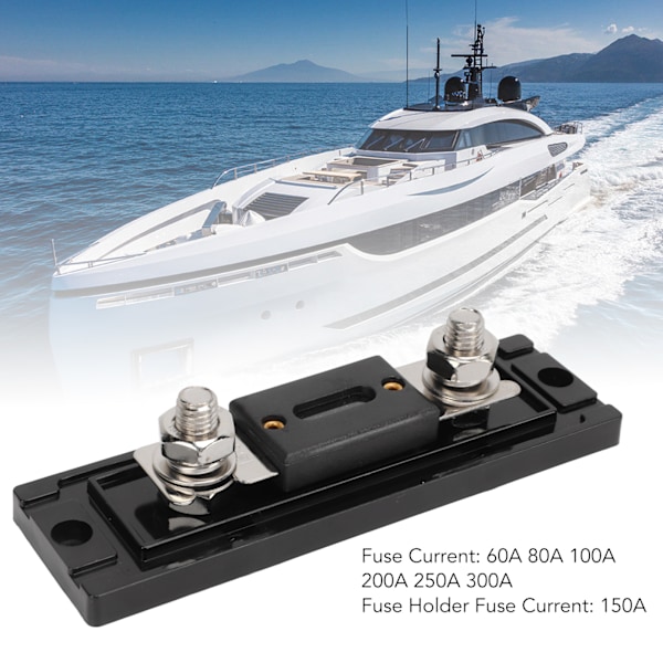 Bilsäkringar för bilstereo 150A Videosystem ANL Säkringshållare Set med 6 Säkringar för Husbil Yacht Skepp Jordbruksfordon