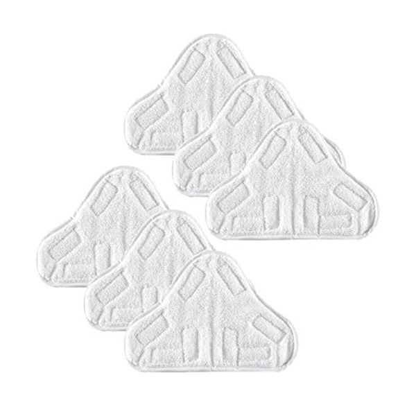 6 erstatningsputer kompatible med H2O H20 dampmopp X5 trekant