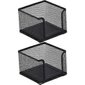 2 stk. Memoblokke Notesblokholder Memoblokke Holder Memoblokke Beholder Metal Notesblokboks