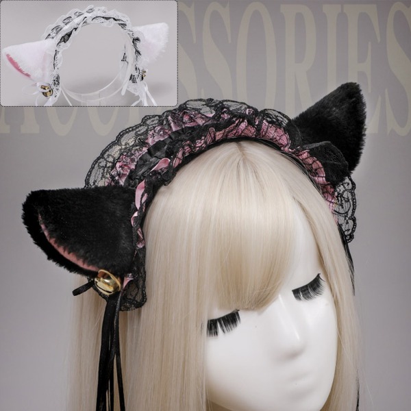 Cat Ears Pannebånd og Cat Tail Bowtie Håndleddsdekorasjoner Sett for