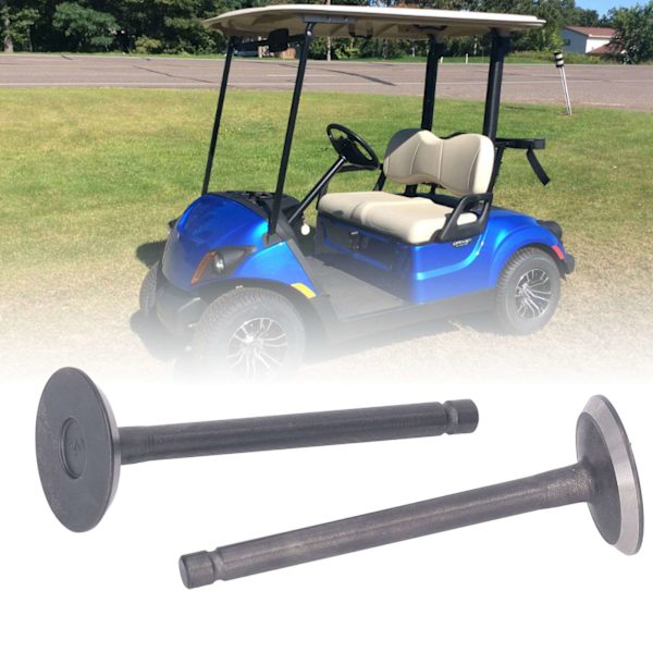 2 st. Insugnings- och avgasklaffuppsättning Kraftfull stark tätning Ersättning för EZGO Gas 4-takts 295cc‑350cc Fuji‑ Robin-motorer