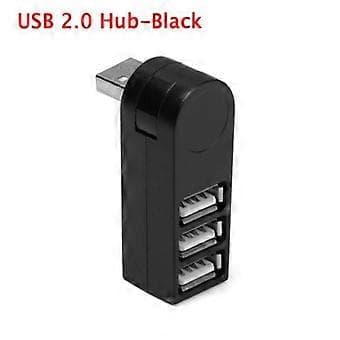 1 stk. Høyhastighets USB 2.0/3.0 HUB Multi USB-splitter 3 porter Utvider Flere USB