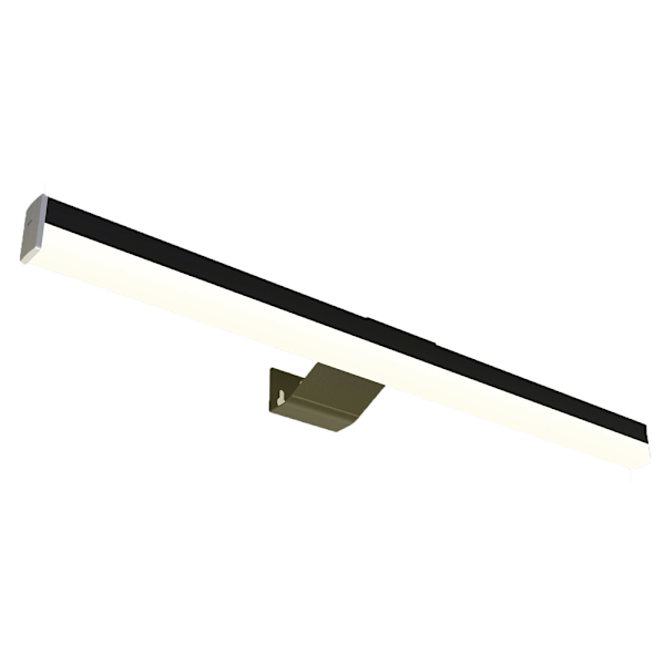 Modern LED Vanity-lampa för att lysa upp vardagsrum, matt svart finish aluminiumkonstruktion med justerbar ljusramp för modern inredningsdesign