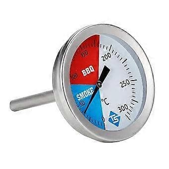 1 stk. grilltermometer i rustfrit stål til industrielt brug (TS-BX50)