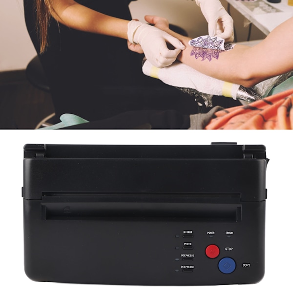 Professionel Tattoo Stencil Overførsels Maskine Overførselspapir Sæt Termisk Tattoo Stencil Kopimaskine 110‑220VEU Stik