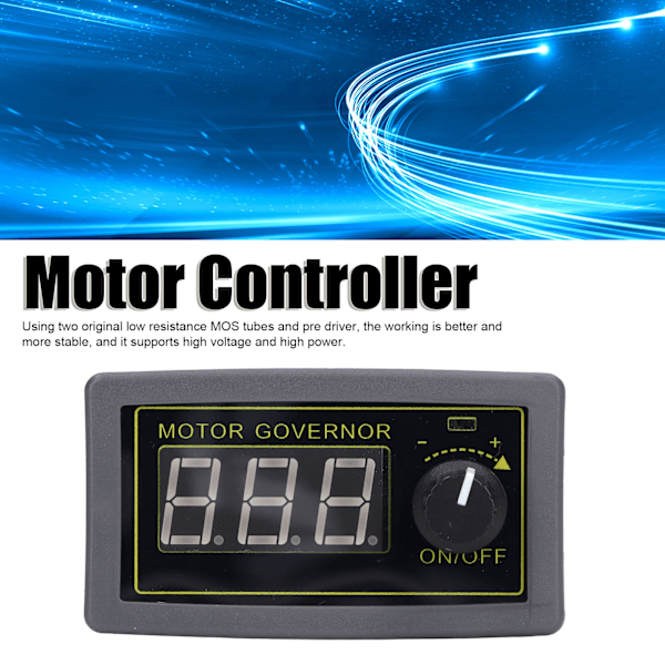 Motorhastighetsregulator PWM-regulator Digital displaykontrollbrytare 5A DC 5V‑30V