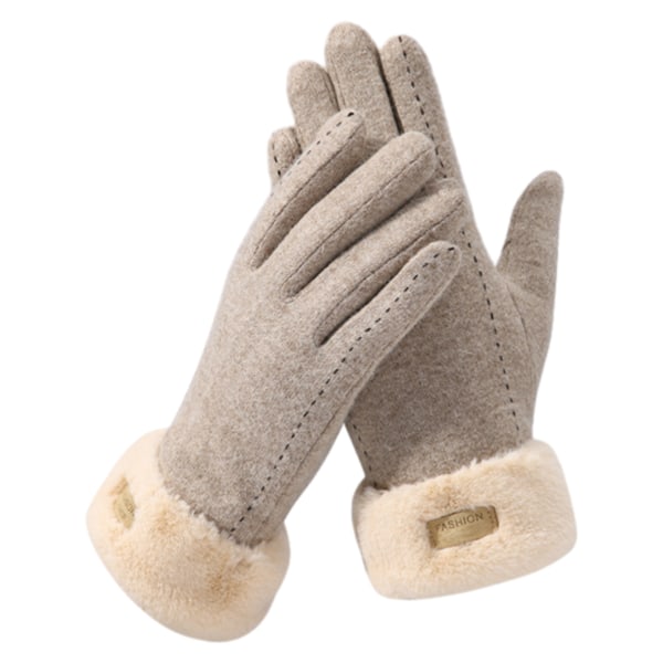 Kvinnors vinterkallt väder pekskärm varma handskar med varma w