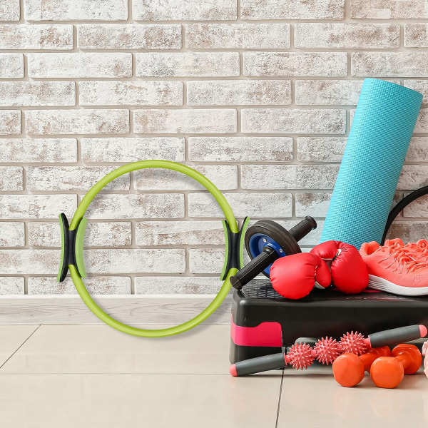 Fitness Pilates Ring Magic Circle -harjoitusympyrä - 37,5 cm harjoitus- ja fitness kaksinkertainen vastusrengas kiinteyttämiseen ja vahvistamiseen