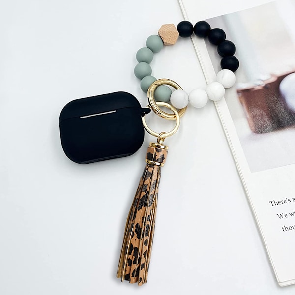 PU-lädertofs med hummersväng, nyckelring för handväska Pho Leopard print