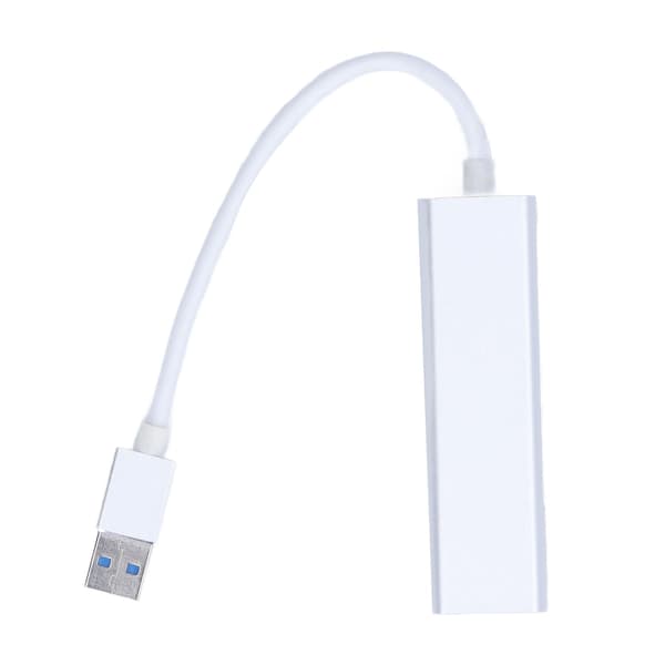 Gigabit Ethernet-adapter med USB-hub, kompakt design, lavt strømforbrug, hurtig dataoverførsel, superhurtig data, pålidelig netværksforbindelse til Windows