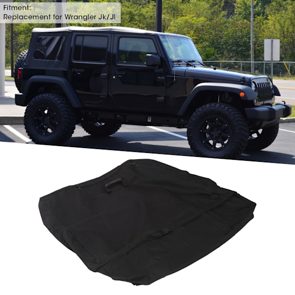 Oppbevaringspose for hardtop til bil med bærestropp, erstatning for Wrangler Jk/Jl