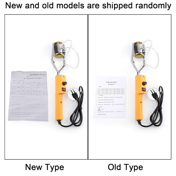 280W 220V Elektrisk Bærbar Loddepot Smelte Tin Ovn med Temperaturstyring (EU Stik)