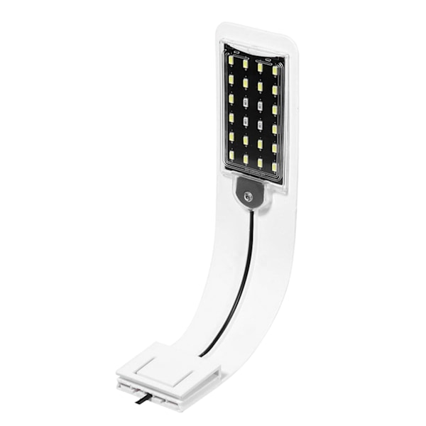 Kiinnitettävä Akvaariovalo, Korkea Kirkkaus, Säädettävä, Energiansäästävä, LED-Kiinnikevalo Akvaarioille, Kalatankit X5 Valkoinen Kuori (Sininen ja Valkoinen Valo)