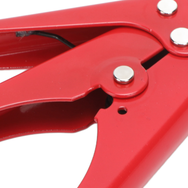 Bärbar Nylon Kabelbindare Justerbar Spänning Plast Zip Tie Fäst- och Klippverktyg Röd