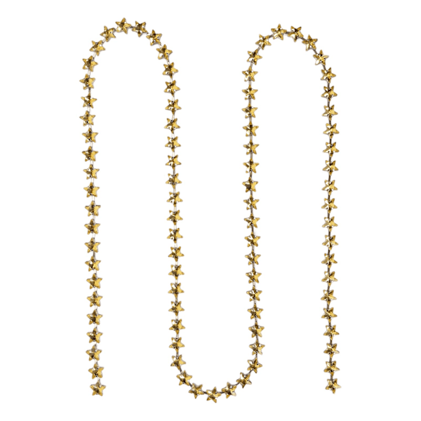 1 Yard Stjärna Strass Trim Kedja 1 cm Bredd DIY Klippbar Kristall Strass Klo Kedja DIY Dekoration Strass Kedja Gul