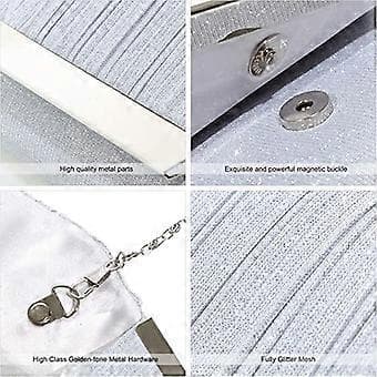 Glitrende dameaftentasker og clutch-kuverter