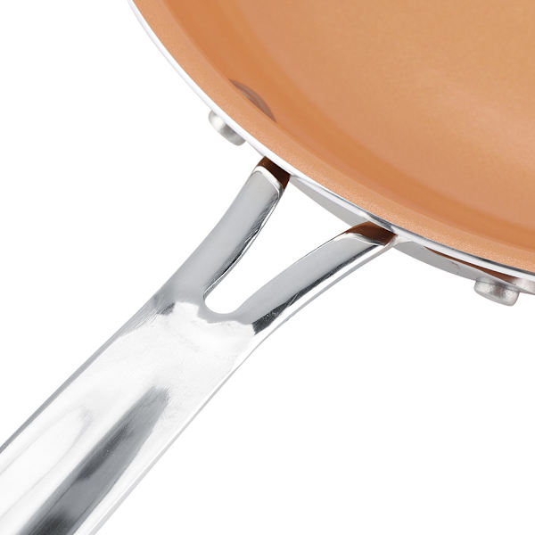 Non-stick stekepanne med keramisk belegg, aluminiumlegering, induksjonskomfyr, bakepanne (20 cm)