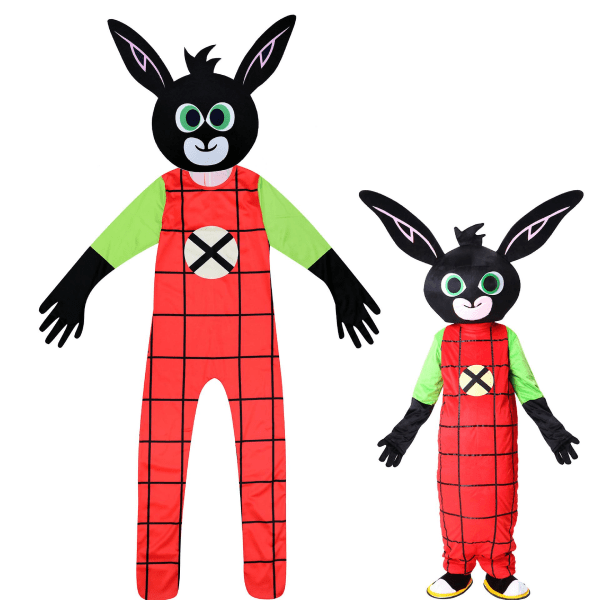 Ny Bing Rabbit Maskot Costume Halloween Jul Påske Ny