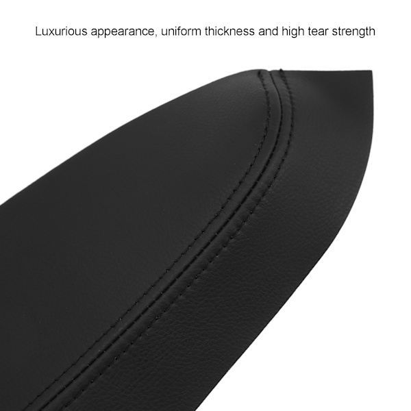 2-pack Mikrofiber Läder Dörrpanel Armstödsskydd Antiscratch Ersättning för Civic 2005‑2011 Svart