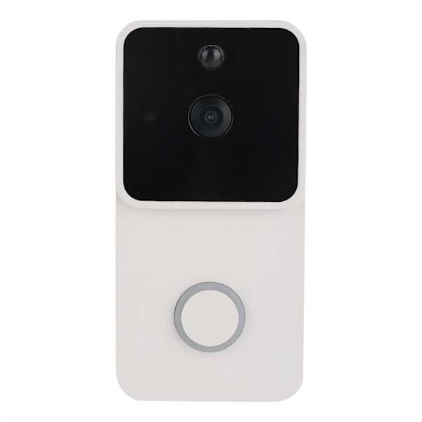 Trådløs WiFi Dørklokke Videokamera Telefon Ring Intercom Nattesyn Hjem Byg Sikkerhed Hvid