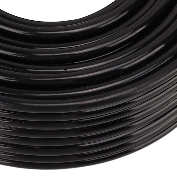 UV-skrivarbläckrör 8 linjer Svart 6 x 4mm HTPE Hög Styrka Lättviktsbläckrör för Ersättning 3m