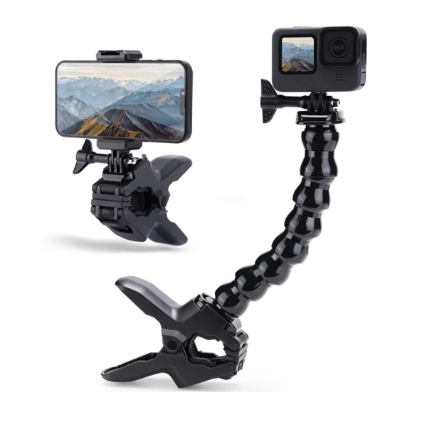360 graders roterende ryggsekkholder som er kompatibel med GoPro